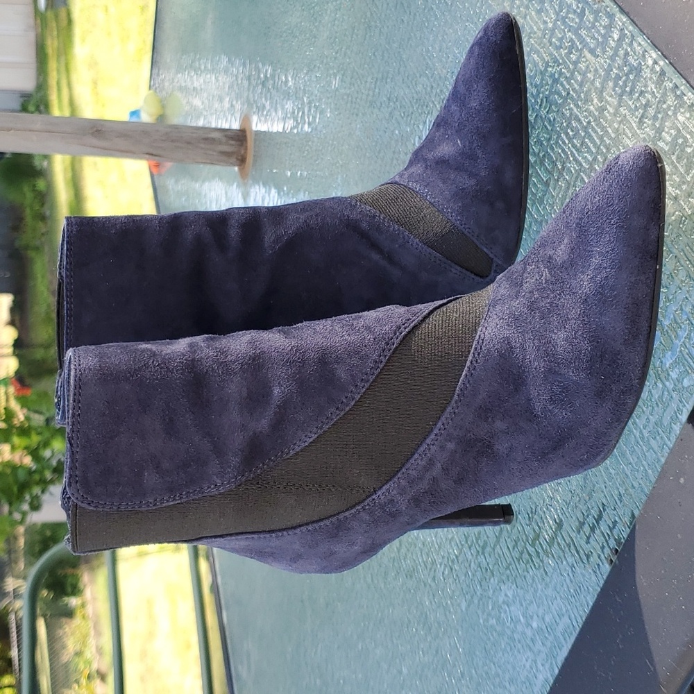 Two tone  bootie heels